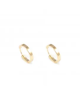

Earrings Bebe or girl Gold hoop table smooth 12X2mm