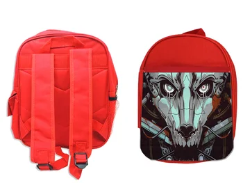 

RED backpack SKULL CYBORG backpack rucksak
