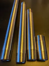 300mm Pipe-Fitting Extension-Tube 304-Stainless-Steel Connector Thread-Equal Male 50mm