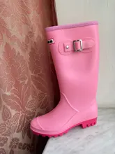 YEELOCA-Botas de lluvia impermeables para mujer, botas impermeables hasta la rodilla con hebilla de tubo largo, zapatos de goma de PVC