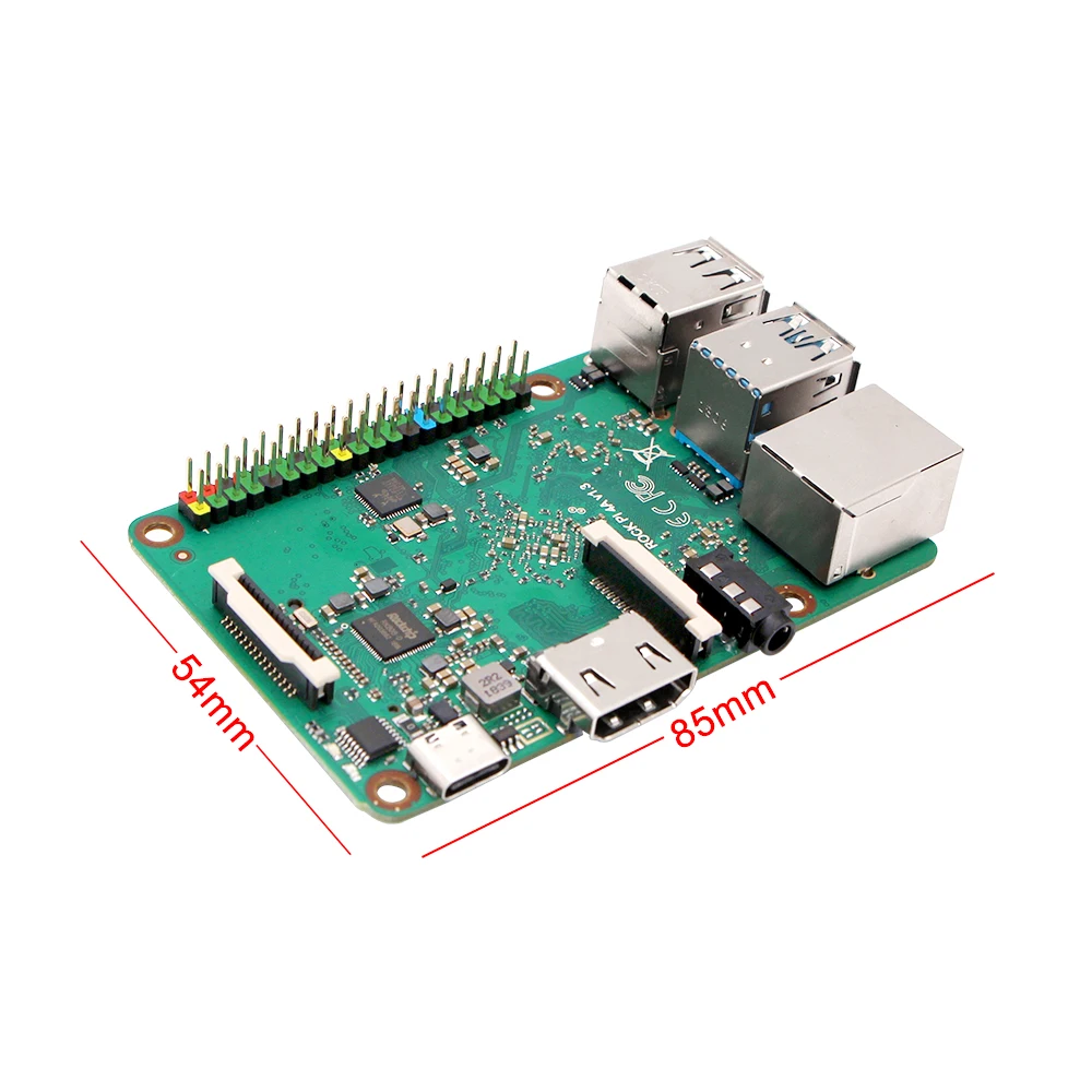Rockpi 4A V1.4 Rockchip RK3399 ARM Cortex шестиядерный SBC/одноплатный компьютер совместимый с