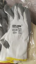Guantes de trabajo GMG CE EN388, protección de seguridad de nitrilo suave, color rojo y negro, a prueba de aceite, mecánicos, 6 pares, gran oferta