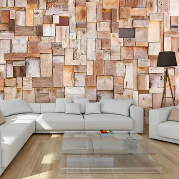 

Wall mural-Larch mosaic - 350x245 cm