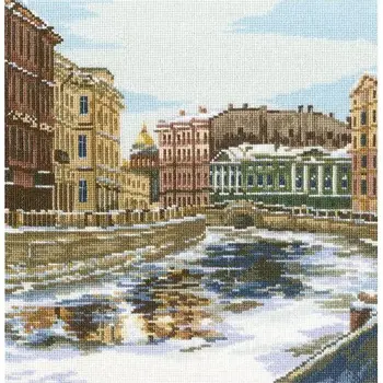 

M421 set for embroidery "channels of Petersburg", 24x25 cm