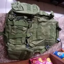 Mochila táctica de 50L para hombre, bolsa táctica deportiva Molle 4 en 1, para senderismo al aire libre, escalada, ejército, Camping