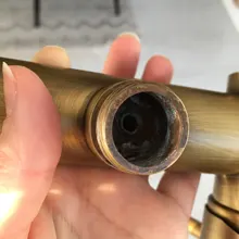 Faucet Mixer Tap Shower-Set Rainfall-Head Bathroom Brass Antique Wall-Mounted Dual-Handles