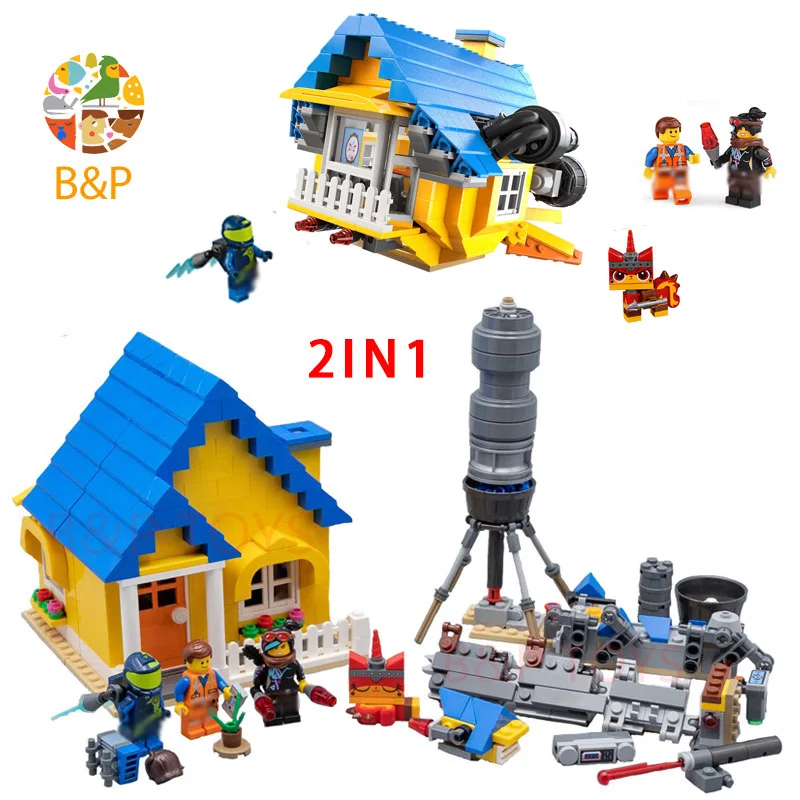 

70831 724Pcs Moive 2 series The Emmet's Dream House/Rescue Rocket Building Blocks Bricks Enlighten Toys for Children 11250 Gift