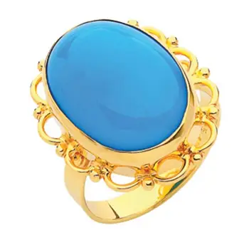 

Turquoise Stone Gold Ring 01-180-YF002