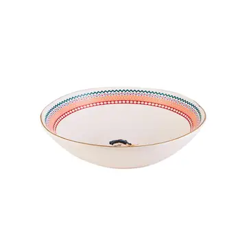 

Stylish Colorful Geometric Pattern Special Series Frida Kahlo Large Food Bowl