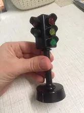 Miniseñal de tráfico con luz LED para niños, juguete educativo Montessori para Aprendizaje de tráfico, regalo de cumpleaños