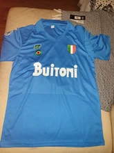 Maglie Calcio-camiseta de fútbol de Italia nanoli 1987/1988, MARADONA Retro Vintage, 1987 1988