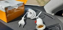 Bases Bulb-Lamp Eu-Plug-Holder-Adapter Power-Cord Converter-On/Off with 4M 8M To 