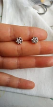 7KMOOR-pendientes de plata de ley con forma de Bola brillante, joyería coreana, cierre de tipo tuerca, 925