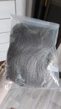 EASIHAIR-Peluca de cabello ombré ondulado para mujer afroamericana, cabellera artificial larga con flequillo, color gris, resistente al calor