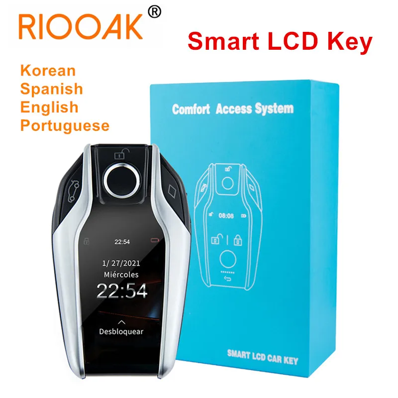 

Modified Boutique Smart Remote Car Key LCD Screen CF500 For BMW/VW/Toyota/Lexus/KIA/Ford/Audi Car Key Korean/Portuguese/Spanish