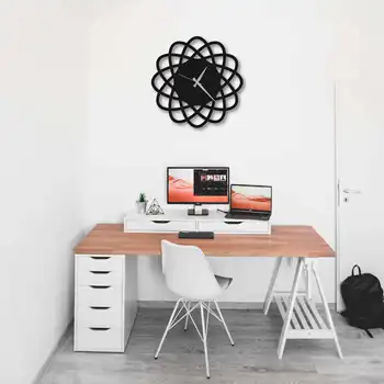 

Металлический декор стен Clock Spiral 50x50 cm дизайн интерьера домашнего