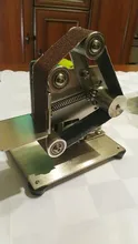 Minimáquina lijadora de banda eléctrica multifuncional, lijadora de cinta lijadora de pulido artesanal, afilador de bordes, 7 engranajes