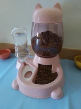 Alimentador automático de mascotas, para perros y gatos, depósito de comida de 2.2L y de agua de 528ml, suministro lento de comida