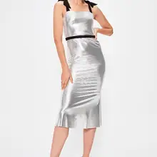 Вечернее платье с бретельками TPRSS19BB0541