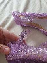 Sandalias para niños zuecos de moda para niñas, sandalias de fiesta de disfraces con agujeros de princesa de cristal, Color caramelo, 2019