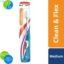 Aquafresh Аквафреш Clean and Flex, зубная щетка, розовая