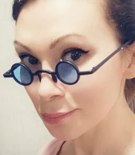 1 Uds nuevo clásico Vintage gótico estilo vampiro gafas de sol genial gafas de sol pequeño diseño de marca conductor gafas