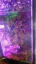 Luz de acuario LED RGB de 12-46CM 5050, luz sumergible para tanque de peces, lámpara de oxigenación con burbujas de aire acuático, enchufe para UE y EE. UU.