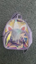 Lindo unicornio Mochilas impermeable bolso escolar de PVC de mochila de niños Animal láser Mochilas de dibujos animados de moda bolso