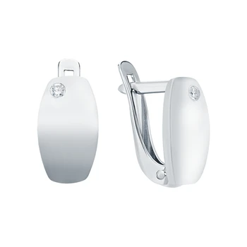 

Silver earrings with cubic zirconia sunlight sample 925