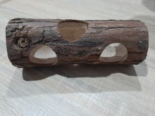 De Madera túnel Animal ejercicio tubo juguete para masticar conejo y hurón hámster Guinea cerdo Hamster juguete túnel para mascotas pequeñas GYH