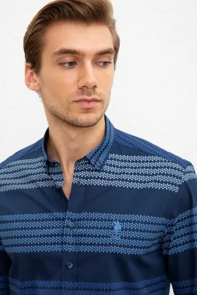 U.S. POLO ASSN. Мужской тканый гомлек