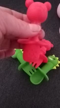 2 unids/set de silicona bebé juego de tenedor cuchara de dibujos animados oso bebé lindo aprendizaje almuerzo cuchara comer tenedor