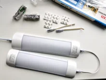 LED Kitchen Light Wall-Lamp Tube-Bar Closet Under-Cabinet-Lights Eu-Plug Bedroom Full-Set