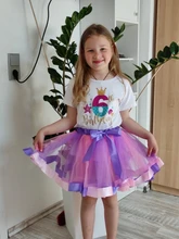 Falda para niña de tutú, ropa de 12 a 8 años, minifalda de tul colorida para niña, para fiesta, baile, arcoíris, ropa para niño 2020