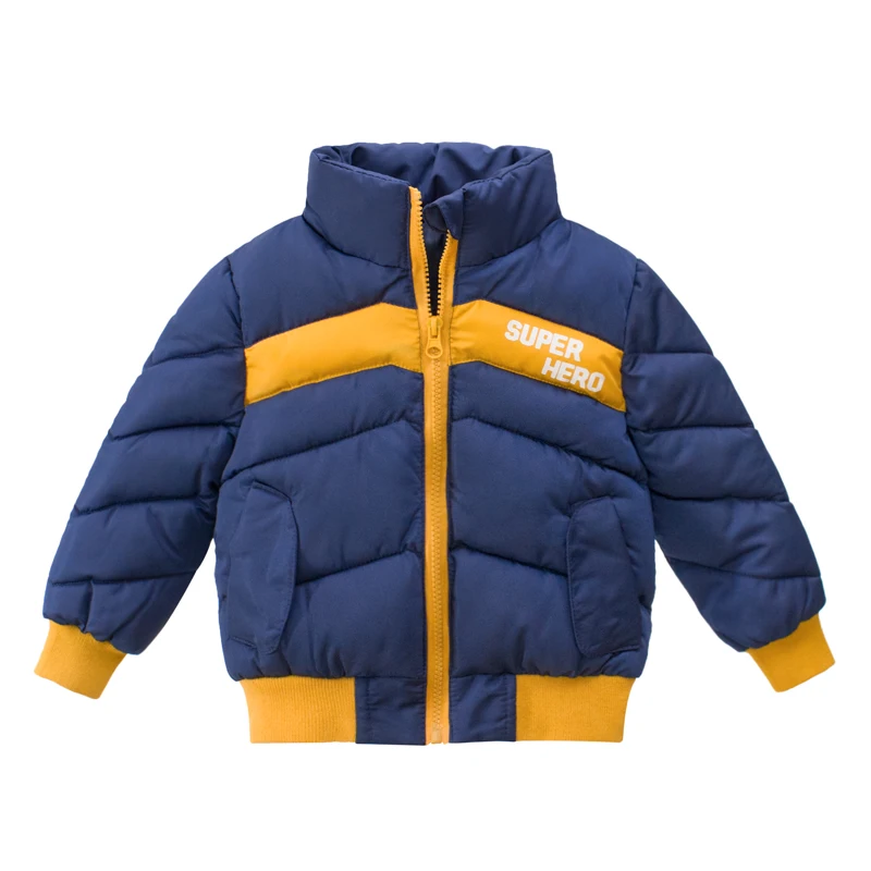 Новое зимнее детское хлопковое Пальто Куртка с капюшоном для мальчиков плотная одежда теплые топы для девочек