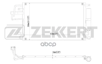 

Radiator cond. Hyundai Tucson 04-kia Sportage II 04-zekkert art. mk-3051