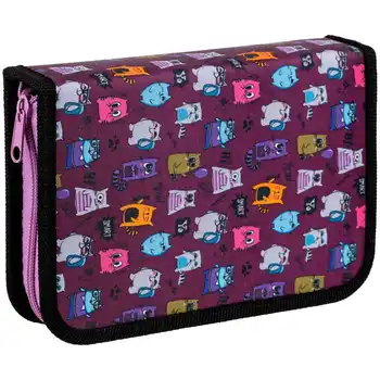 

Pencil Case 1 compartment, Artspace "funny", two folding sections