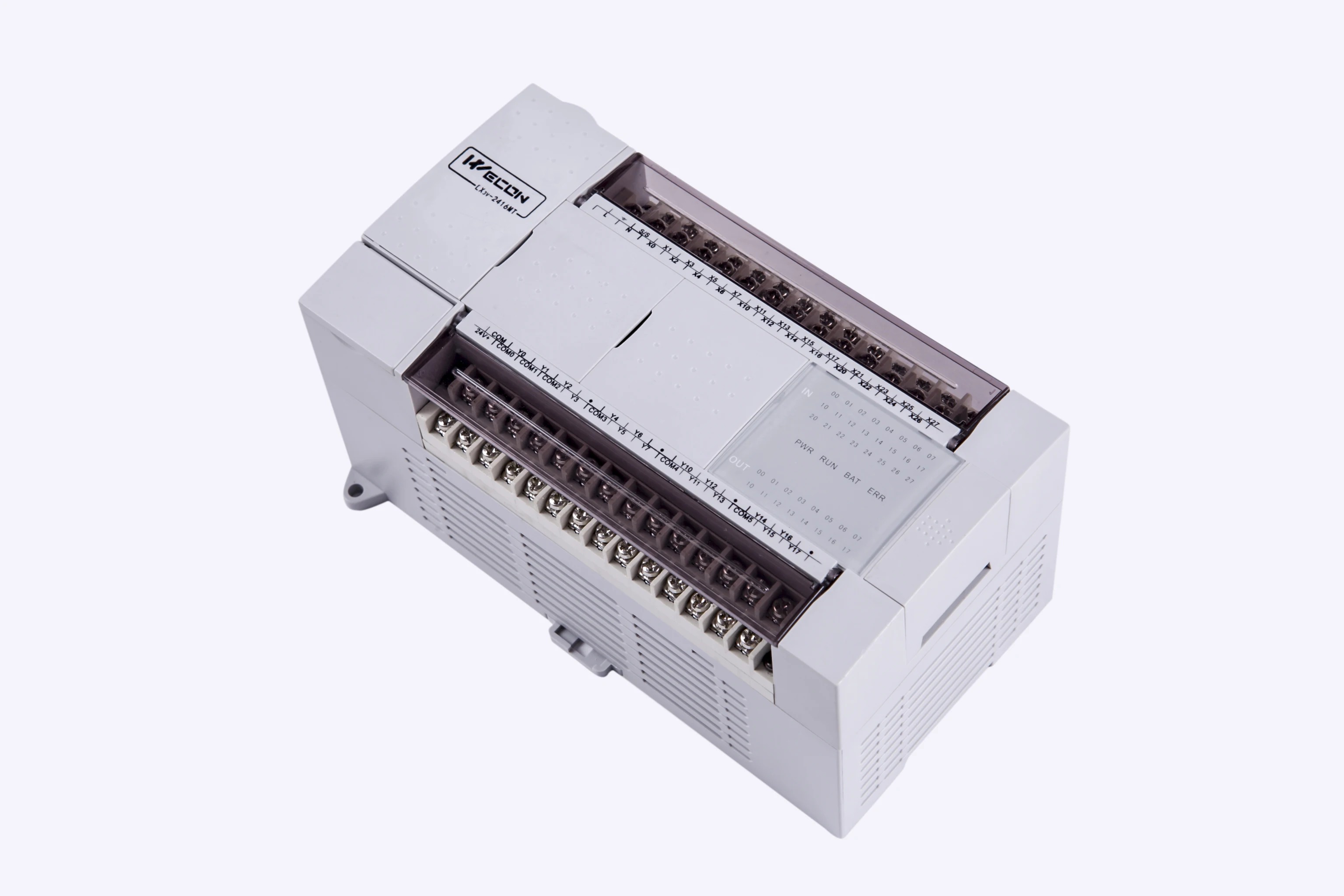 WECON LX3VM PLC 24 input and 16 Transistor output with 4 channel high pulse output WECON LX3VM PLC 24 input and 16 Transistor output with 4 channel high pulse output