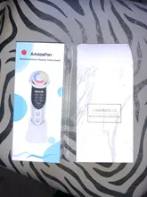 Wrinkle-Removal Lifting Face-Skin Facial-Neck-Massager LED Amazefan 7in1rf EMS Au 3-Colors