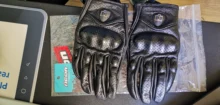 Guantes de motocicleta unisex de cuero y carbón para invierno, guantes de moto para hombre y mujer, para motocross, ATV