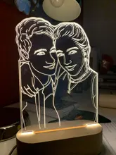 3d-Lamp Night-Light Text Fathers-Day-Gift Photo Custom Wedding-Anniversary Birthday-Mothers