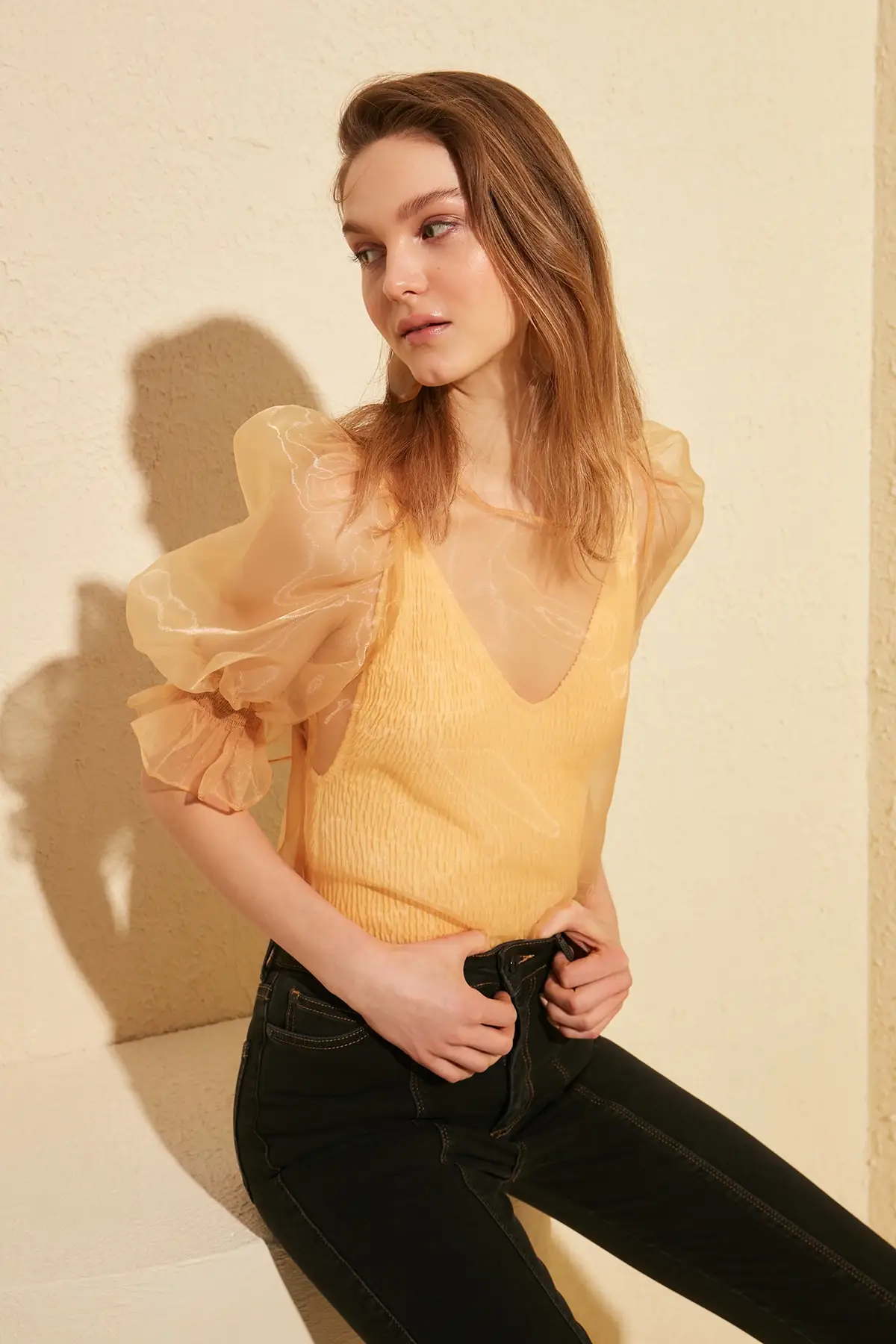 Trendyol Organza Blouse TWOSS20BZ0069