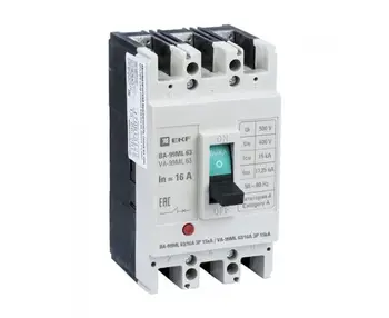 

Circuit breaker ва-99мl 63/16a 3 p 15 K EKF basic