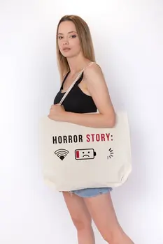 

Angemiel Bag Large Horror Story Horror Story Tote Shopping Beach Bag