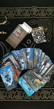 Moderno Tarot tarjetas Deck cubierta juegos inglés familia regalo fiesta tarjeta juego entretenimiento