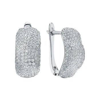 

Silver earrings with cubic zirconia sunlight sample 925