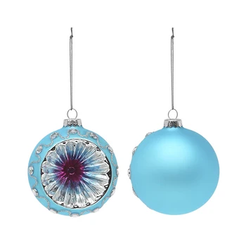 

Christmas Baubles Christmas Planet 1693 8 cm (2 uds) Crystal Blue