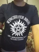 2020 nueva camiseta mujeres Supernatural Winchester Bros Hip Hop mujeres camisetas de 100% de algodón de talla grande de verano streetwear camisetas top