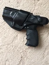 Pistola táctica pistola de mano goma militar accesorio manga antideslizante Airsoft disparo caza pistola negra agarre guante protección cubierta