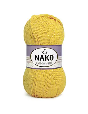 Nako calico glittery mão tricô fios para